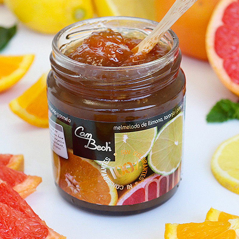 MERMELADA DE LIMÓN, NARANJA Y POMELO BOTE 6/300gr